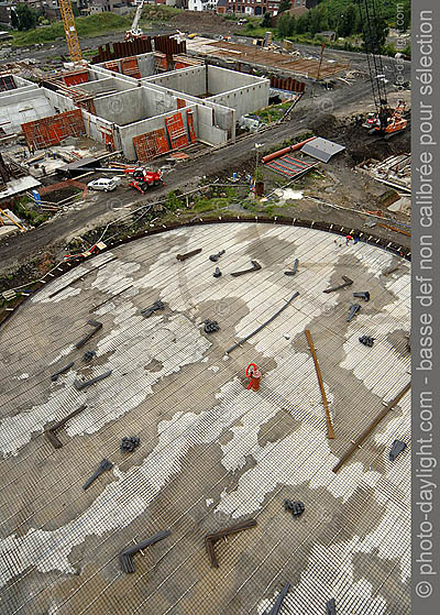 Station d'puration de Sclessin en construction